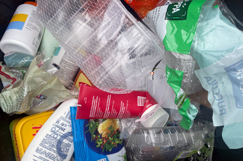 Ulike typer plastemballsje.