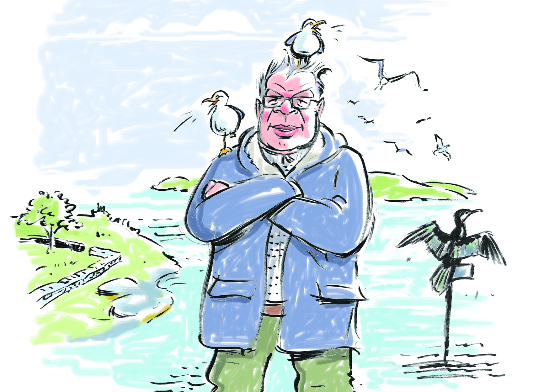 Hederspris til Erik Thoring. Trykk på bildet for å se hele diplomen.
Illustrasjon av Egil Bjørøen.