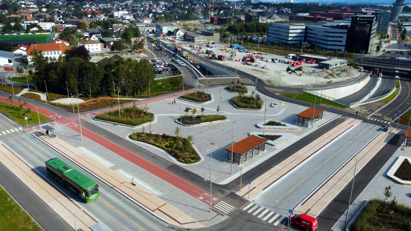 Dronebilde av "Lokket" på Jåttå