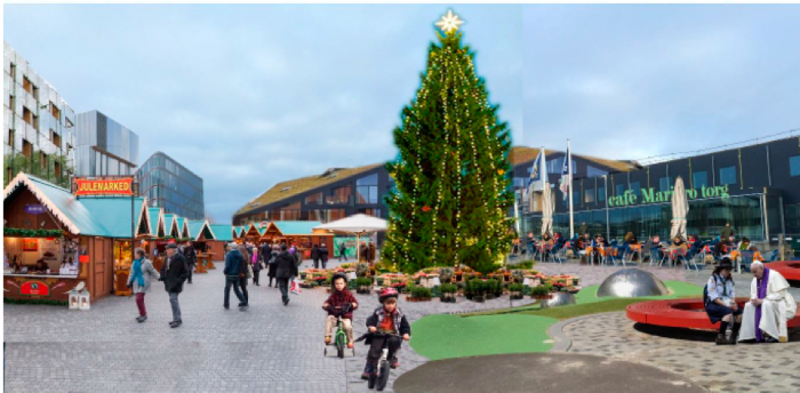 Framtidsbilde, Mariero som torg med juletre