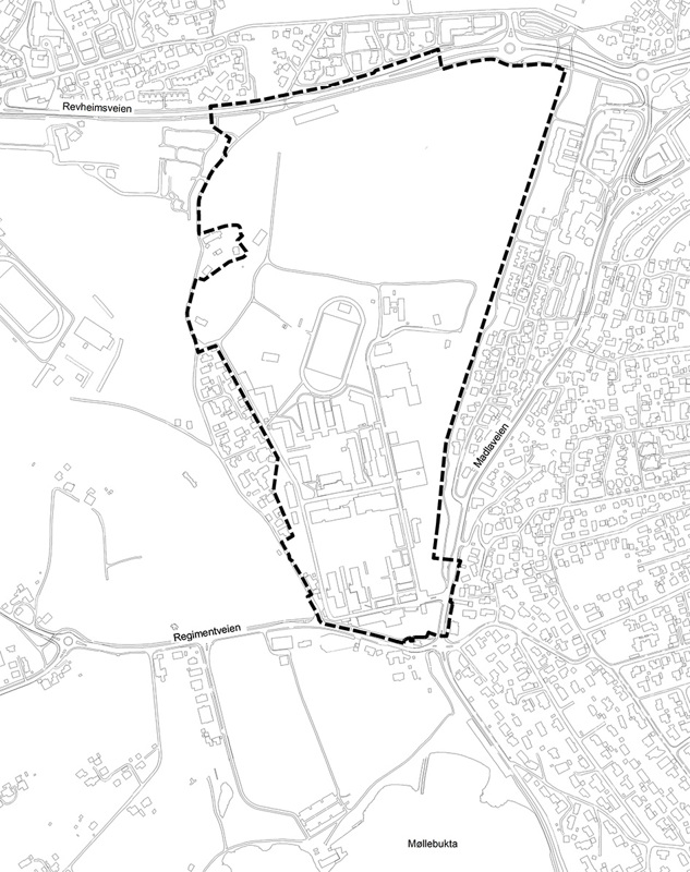 Oversiktskart med plangrense