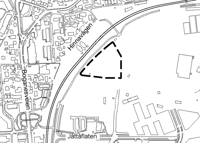 Oversiktskart med plangrense