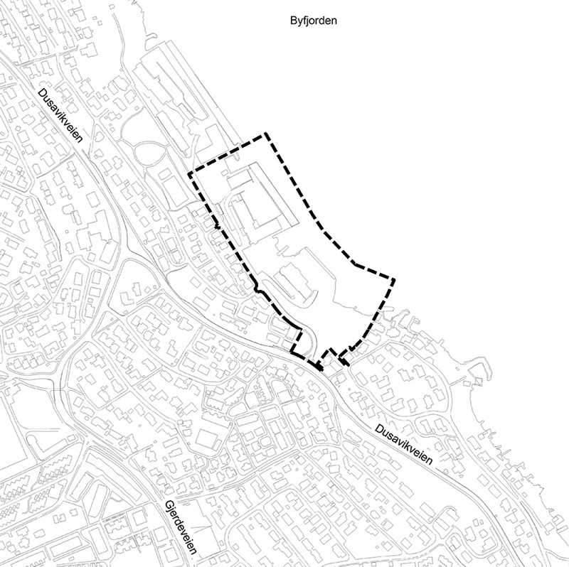 Oversiktskart med plangrense