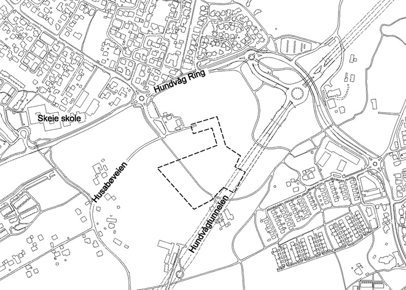 Oversiktskart med plangrense