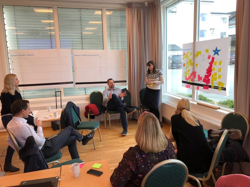 Foto. Ansatte som jobber med prosess.