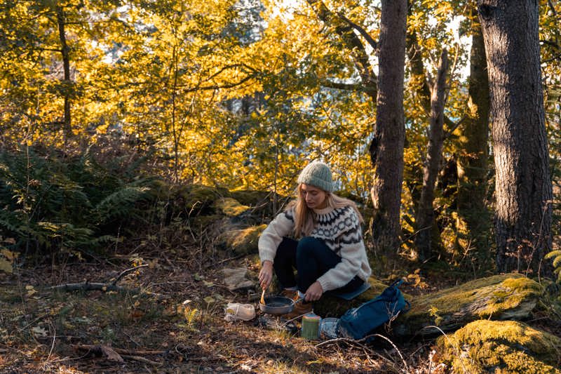 Matlaging i skog