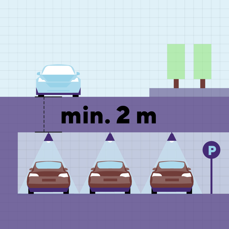 Minimum 2 meter overdekning for vei