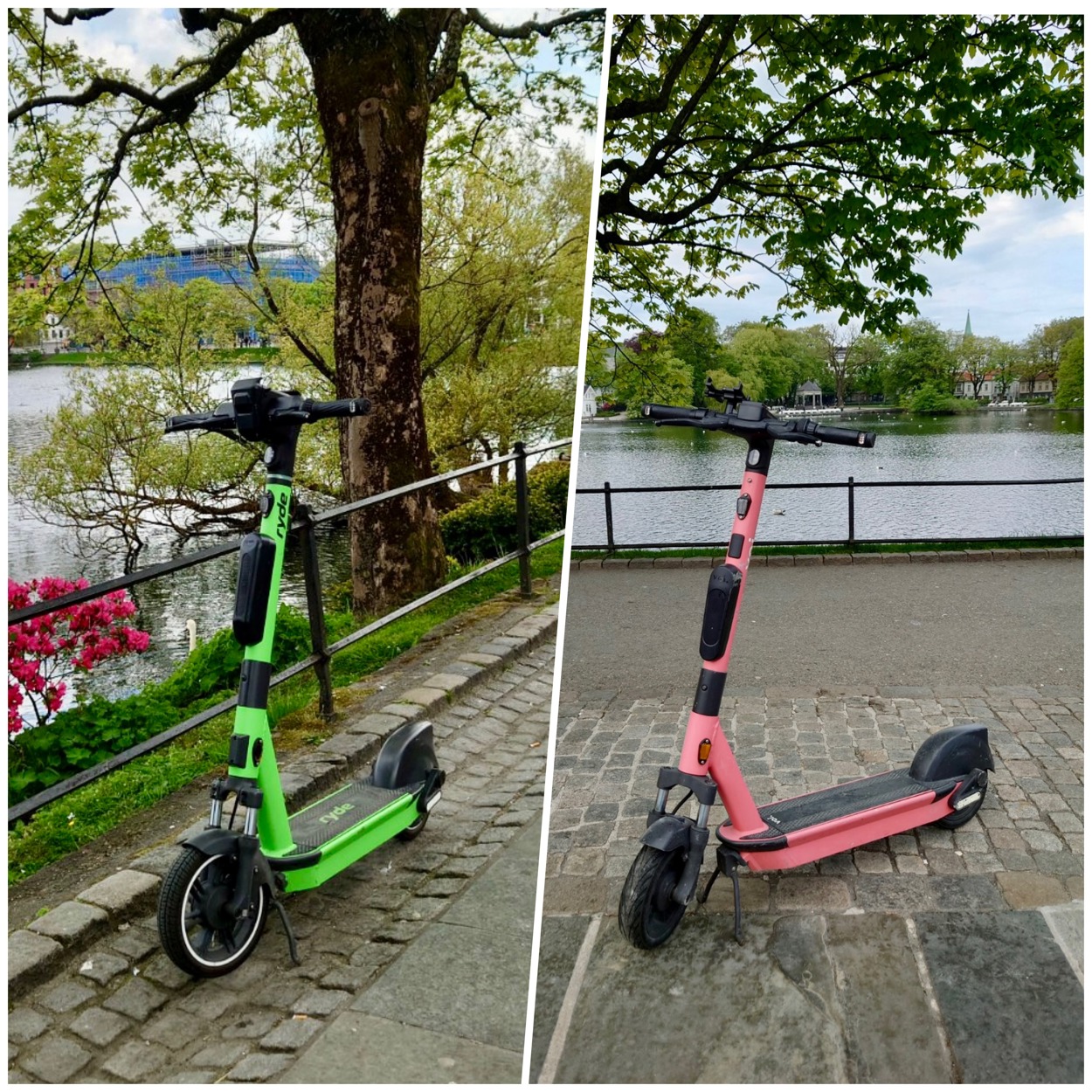 To el-sparkesykler ved Breiavatnet