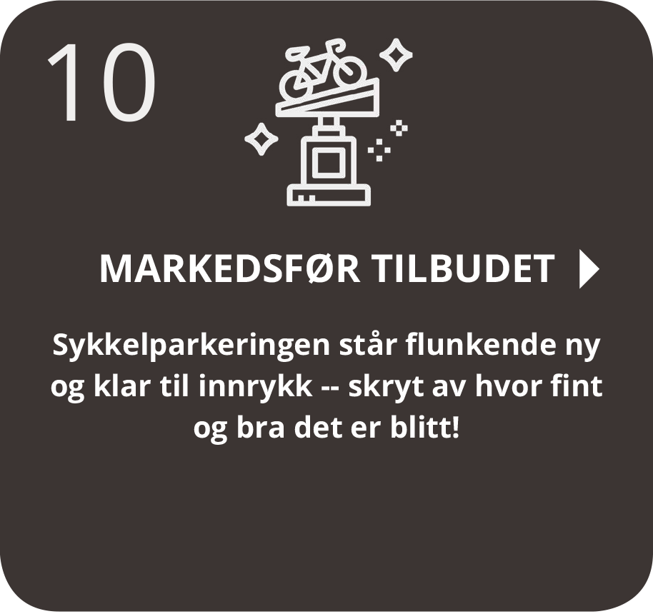 Markedsfør tilbudet